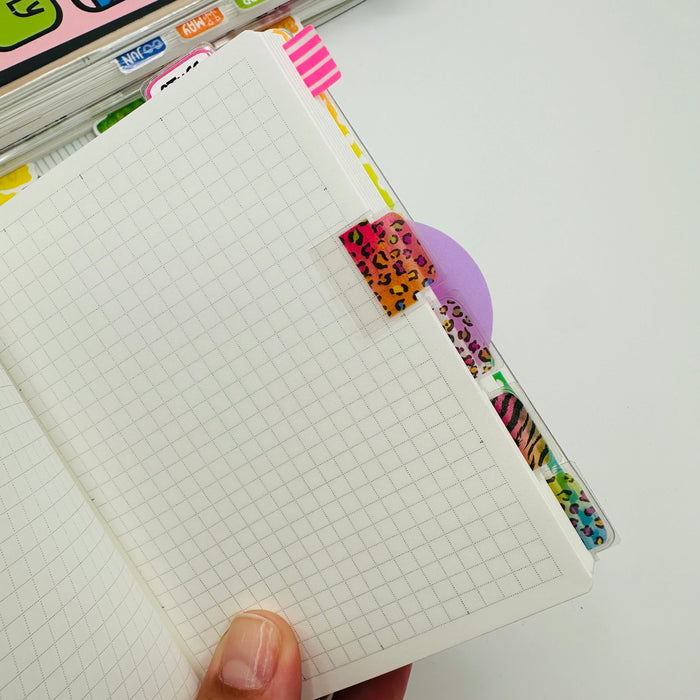 SUPER Mini LF Pattern Tab Planner Dividers - Set of 6