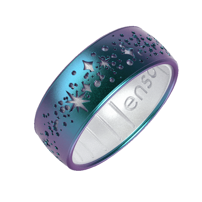 Etched Space Silicone Ring - Supernova