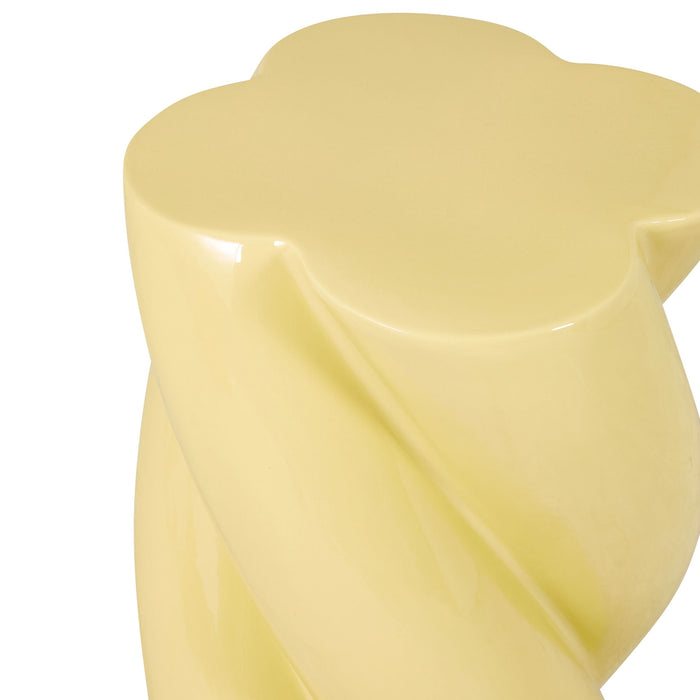 Swirl Stool Butter Yellow
