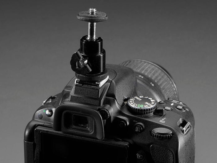 Swivel-Head Pan Tilt (PTZ) Shoe Mount Adapter by The Pi Hut - The Pi Hut