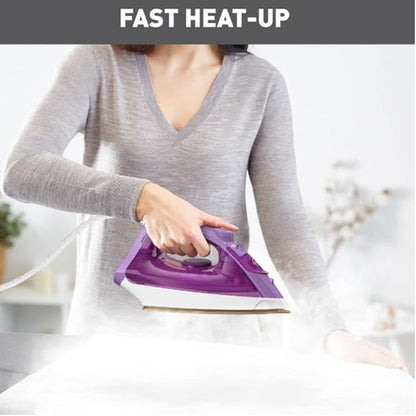 T-FAL FV1955 Steam Essential Plus Ceramic Soleplate Steam Iron- Blemished package with full warranty