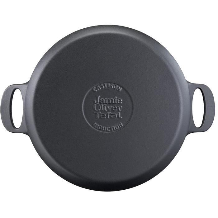 T-Fal Jamie Oliver Premium Enameled Cast Iron Casserole 30cm with cast Iron lid - E2139955