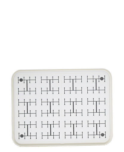 Table Pride Non Slip Plastic Food Tray - White