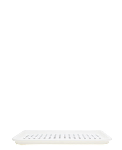 Table Pride Non Slip Plastic Food Tray - White