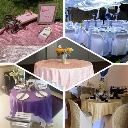 Colorful tablecloths for various event setups and decorations.