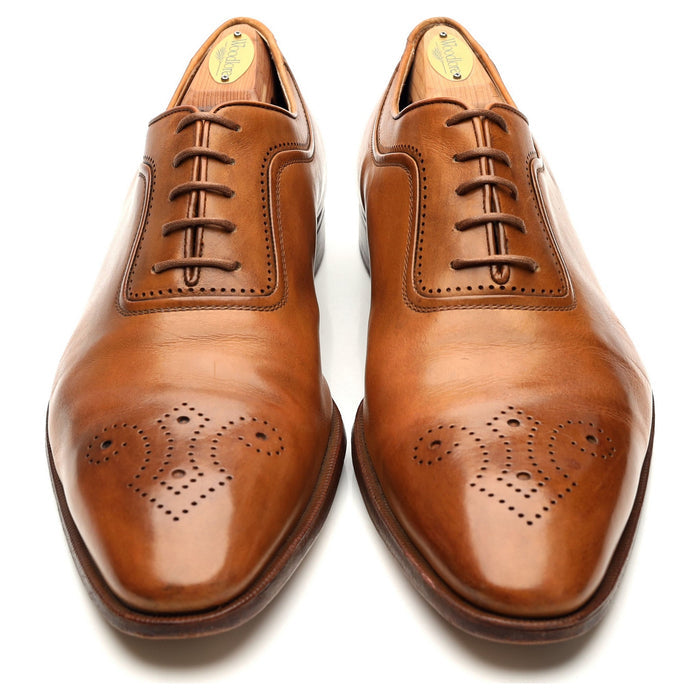 Tan Brown Leather Oxford UK 10 US 10.5