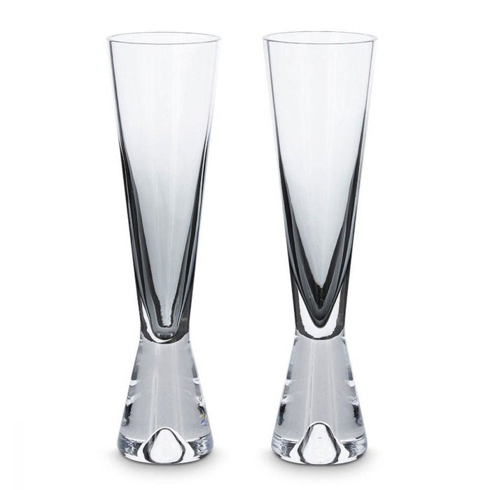 TANK CHAMPAGNE GLASSES BLACK X 2