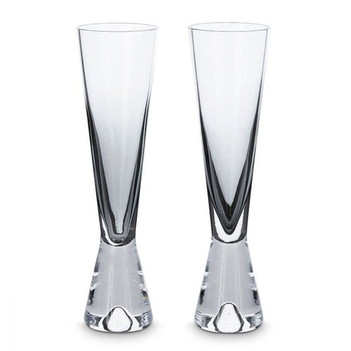 TANK CHAMPAGNE GLASSES BLACK X 2
