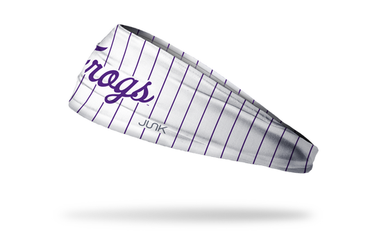 TCU: Frogs Script Pinstripe Big Bang Lite Headband - View 1