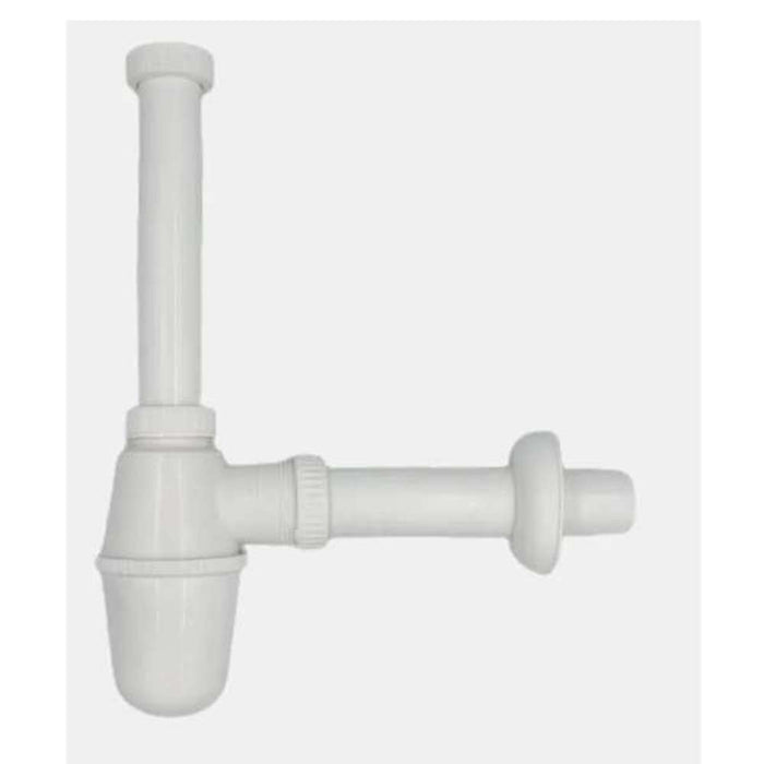 Techplas Basin Bottle Trap 32mm 240mm Vertical & 7" Horizontal Pipe PVC CP