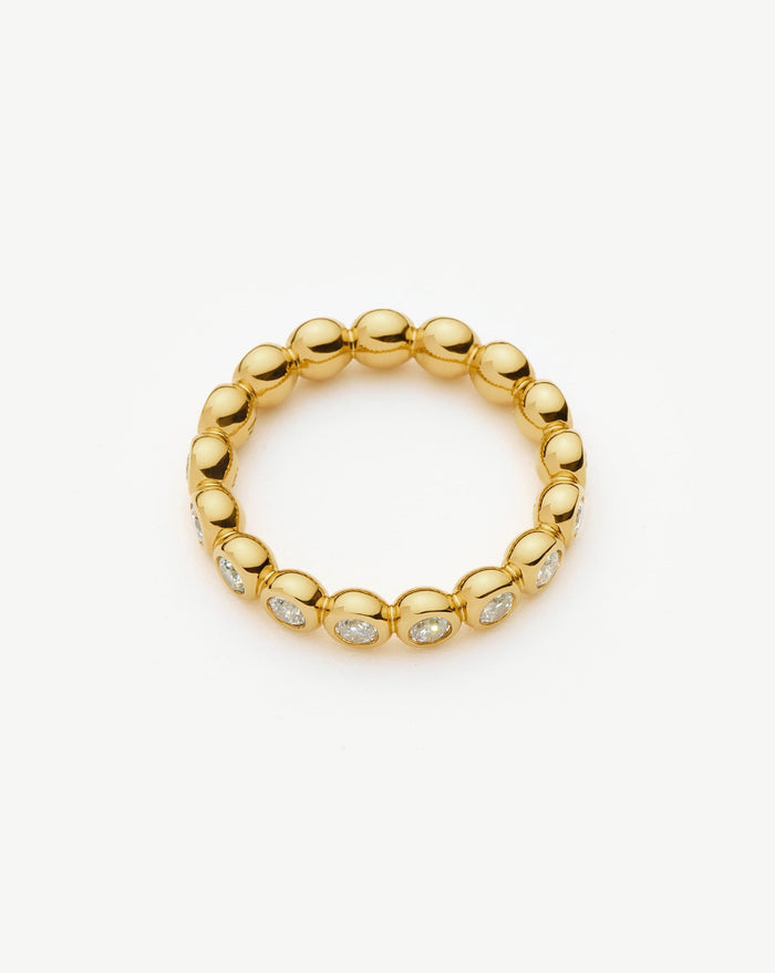 Tennis Eternity Stacking Ring | 18k Gold Vermeil/Cubic Zirconia Rings Missoma