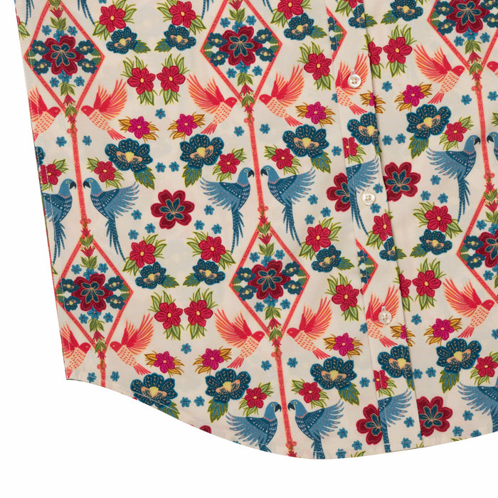 RSVLTS RSVLTS Wild Things "Folk Bird"_ KUNUFLEX Short Sleeve Shirt Wild Things "Folk Bird"_ KUNUFLEX Short Sleeve Shirt