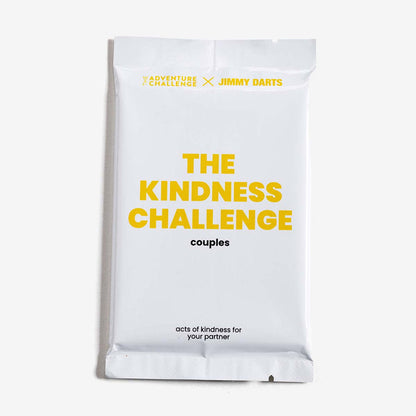 The Kindness Challenge: Couples Expanion pack from Jimmy Darts and The Adventure Challenge is 12 scratch-off challenges to help you surprise your partner with thoughtful gestures.