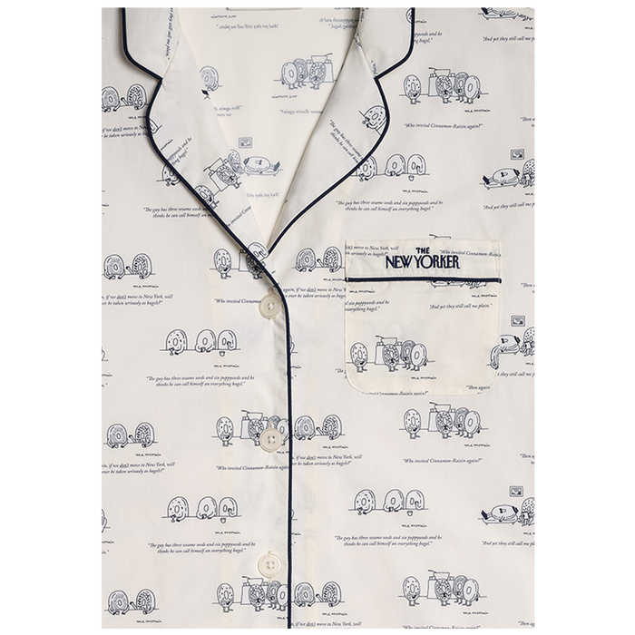 The Dozin’ Bagels Pajamas by Sleepy Jones, Women’s Fit Detail