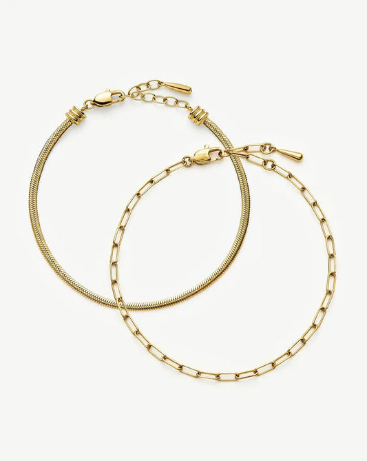 The Go-To Bracelet Set | 18k Gold Plated Bracelets Missoma