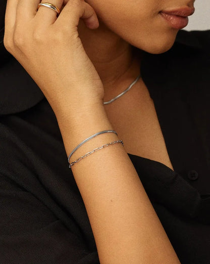 The Go-To Bracelet Set | Platinum Plated Bracelets Missoma