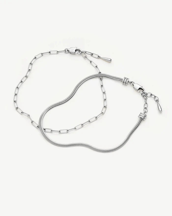 The Go-To Bracelet Set | Platinum Plated Bracelets Missoma