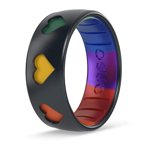 Etched Silicone Ring - The Hearts Ring