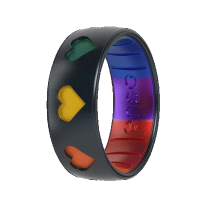 Etched Silicone Ring - The Hearts Ring