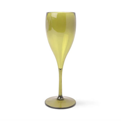 THE HENRY CHAMPAGNE GLASSES-SET OF 4 OLIVE