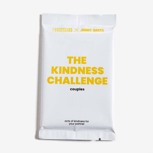 The Kindness Challenge: Couples Expanion pack from Jimmy Darts and The Adventure Challenge is 12 scratch-off challenges to help you surprise your partner with thoughtful gestures.