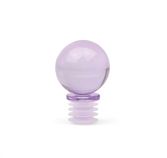 THE MOONY GLASS BOTTLE STOPPER-LILAC