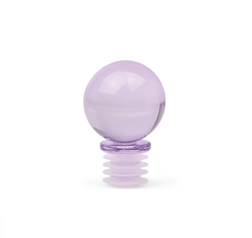 THE MOONY GLASS BOTTLE STOPPER-LILAC