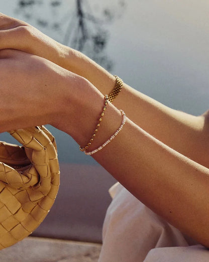 The Pearl-fect Bracelet Set | 18k Gold Plated Bracelets Missoma