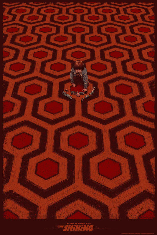 The Shining (red variant) by Bartosz Kosowski, 24" x 36" Screen Print