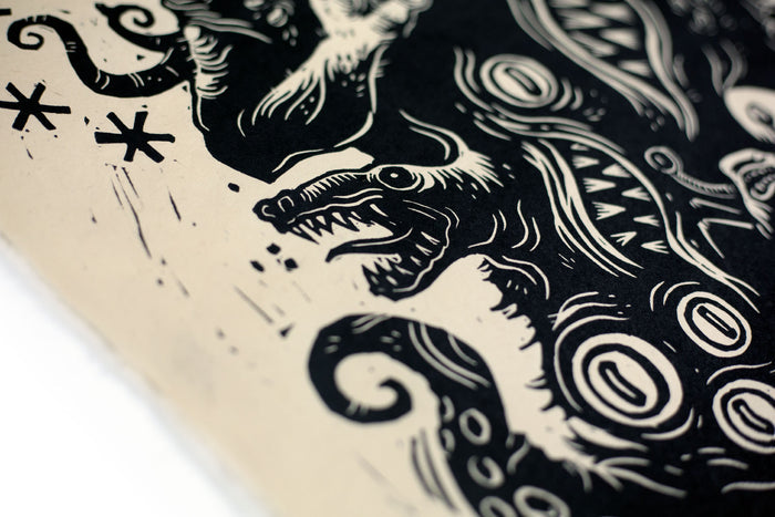 The Thing Linocut Poster
