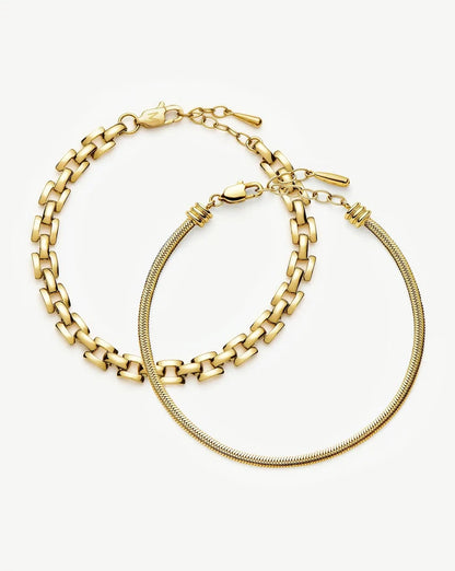 The Timeless Bracelet Set | 18k Gold Plated Bracelets Missoma
