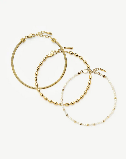 The Ultimate Bracelet Set | 18k Gold Plated Bracelets Missoma