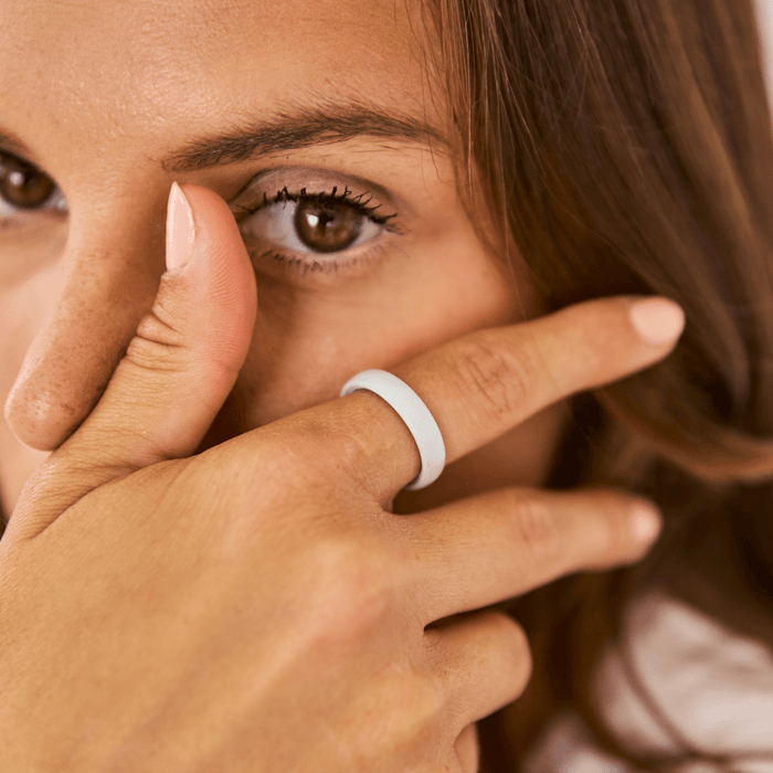 Elements Luxe Thin Silicone Ring - Diamond