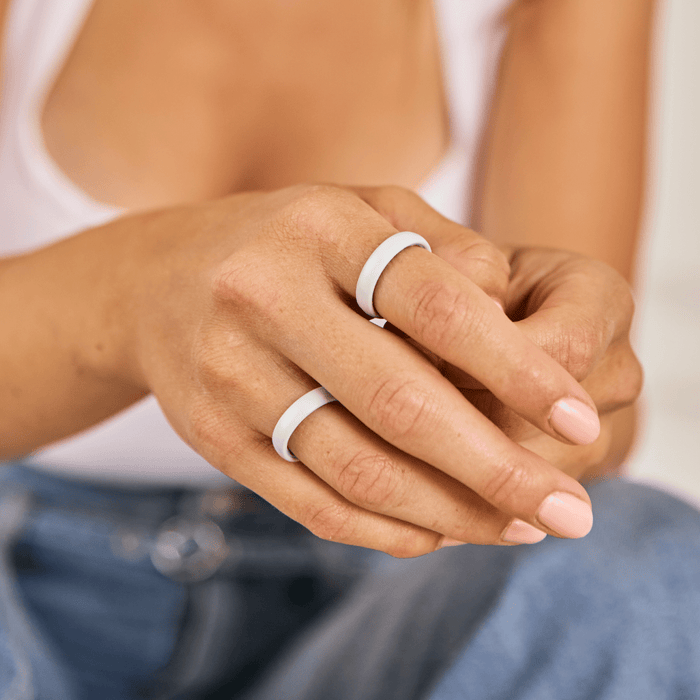 Elements Luxe Thin Silicone Ring - Diamond