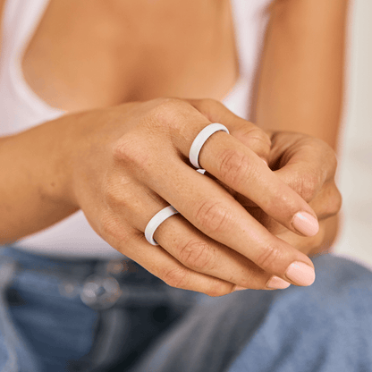 Elements Luxe Thin Silicone Ring - Diamond