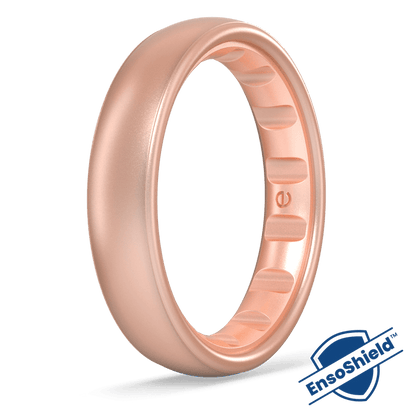 Elements Luxe Thin Silicone Ring - Dusty Rose Gold