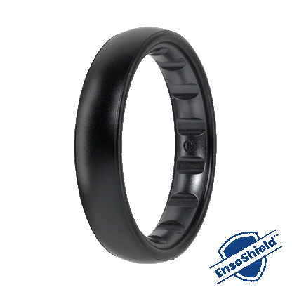 Elements Luxe Thin Silicone Ring - Midnight Pearl
