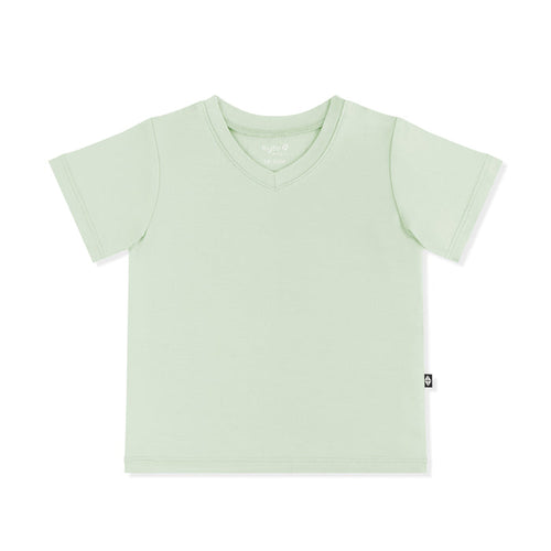 Product photo of the Toddler V-Neck Tee in Basil