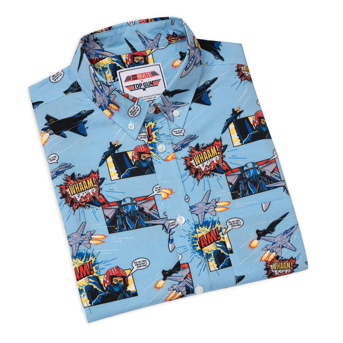 RSVLTS Top Gun Top Gun "Dog Fight"_ KUNUFLEX Short Sleeve Shirt Top Gun "Dog Fight"_ KUNUFLEX Short Sleeve Shirt