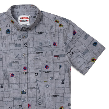 RSVLTS XS Top Gun Top Gun "Tomacat Fuselage" _ KUNUFLEX Short Sleeve Shirt Top Gun "Tomacat Fuselage" _ KUNUFLEX Short Sleeve Shirt