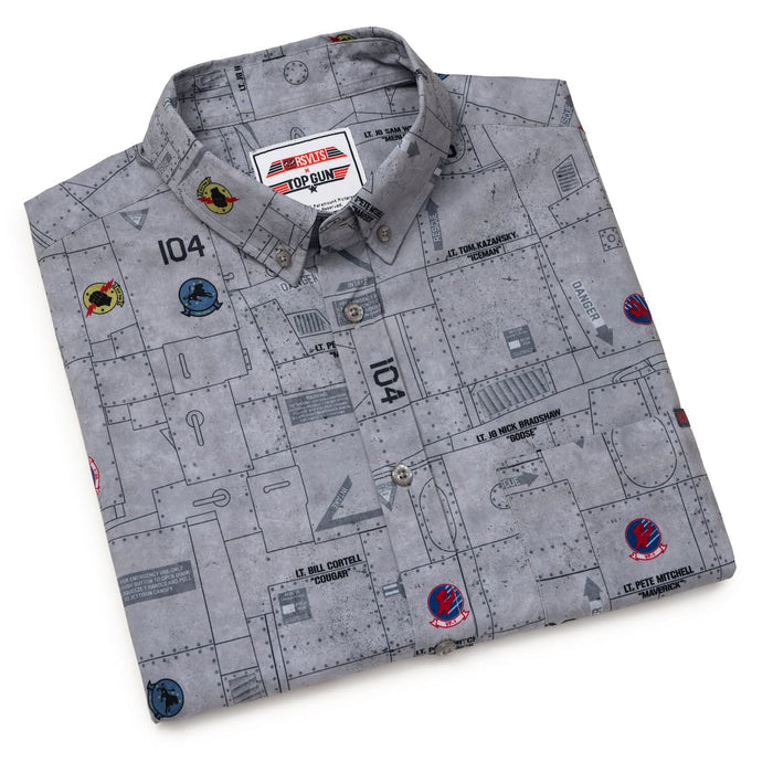 RSVLTS Top Gun Top Gun "Tomacat Fuselage" _ KUNUFLEX Short Sleeve Shirt Top Gun "Tomacat Fuselage" _ KUNUFLEX Short Sleeve Shirt