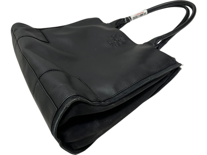 Tory Burch Large Double Zip Tote Black CanvasLeather Bag