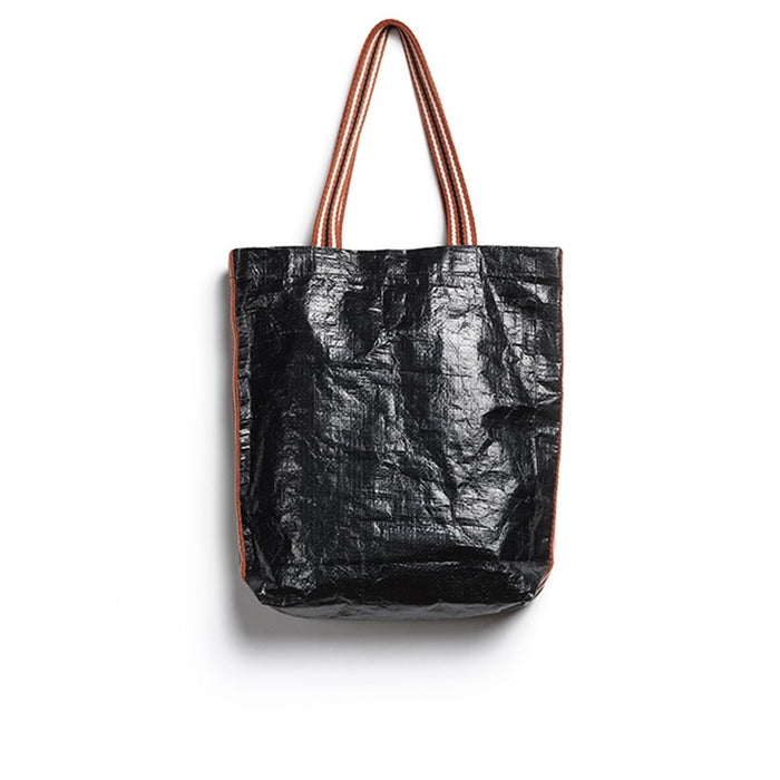 TOTE BAG LAMU BLACK AND RED STRAP