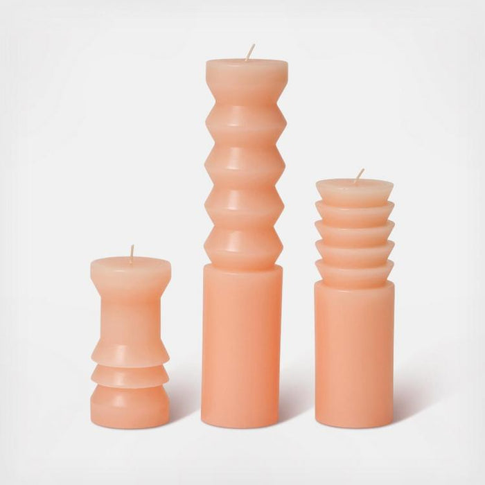 TOTEM CANDLE MEDIUM BLUSH