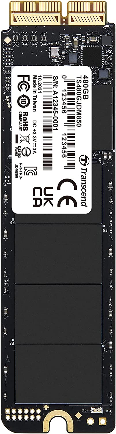 Transcend 480GB JetDrive 850 Nvme PCIe Gen3 X4 SSD Solid State Drive TS480GJDM850