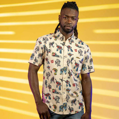 RSVLTS Transformers Short Sleeve Shirt Transformers "Robots Ink Disguise" – KUNUFLEX Short Sleeve Shirt