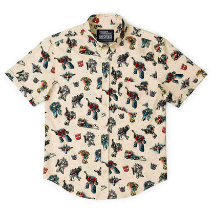 RSVLTS Transformers Short Sleeve Shirt Transformers "Robots Ink Disguise" – KUNUFLEX Short Sleeve Shirt