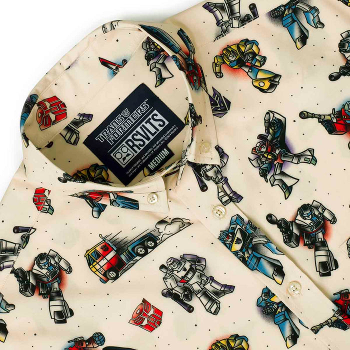 RSVLTS Transformers Short Sleeve Shirt Transformers "Robots Ink Disguise" – KUNUFLEX Short Sleeve Shirt