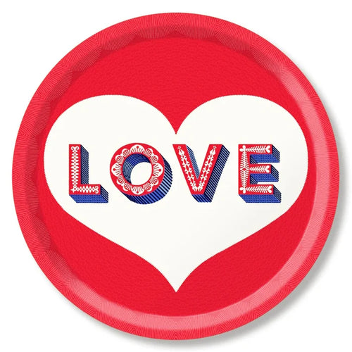 TRAY Ø 39CM LOVE/MULTI - ASTA