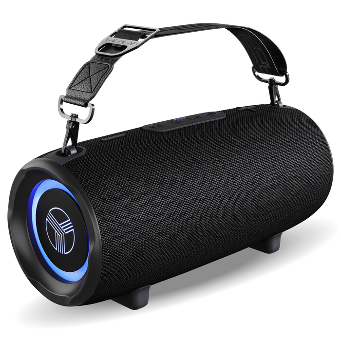 TREBLAB HD-Max Loud Portable Wireless Bluetooth Speaker, 60W IPX7 20H | RGB Power bank Outdoor Speaker, TWS Stereo Pairing, Carry Strap & Deep Bass for Backyard Parties, USB-C Charging